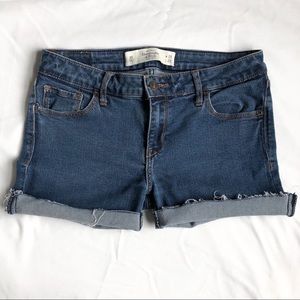 SOLD! Abercrombie & Fitch A&F Dark Rinse Cut Off Shorts